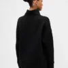 Pull à col cheminée en maille jacquard matelassée GapFit