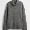 Pull à col cheminée en maille jacquard matelassée GapFit