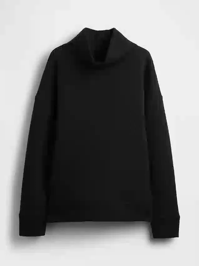 Pull à col cheminée en maille jacquard matelassée GapFit
