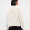 Pull à col rond ample en mélange de coton