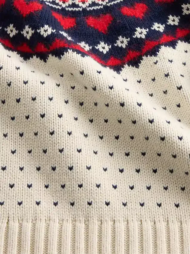 Pull à col rond et manches raglan en mélange de coton