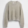 Pull à col rond métallisé « Eyelash » pour enfant