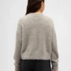 Pull à col rond métallisé « Eyelash » pour enfant