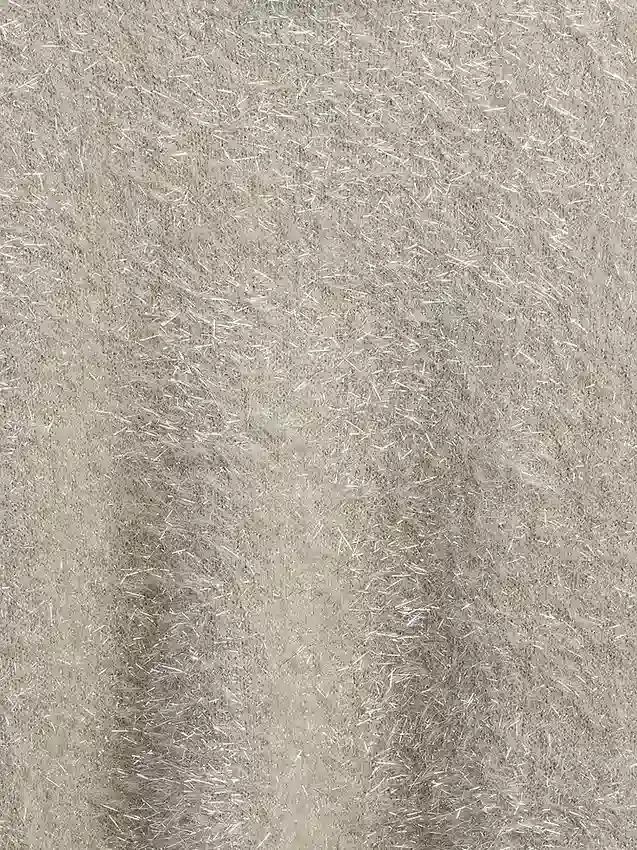 Pull à col rond métallisé « Eyelash » pour enfant
