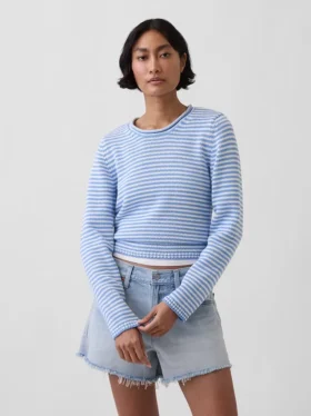 Pull à col roulé 100 % coton