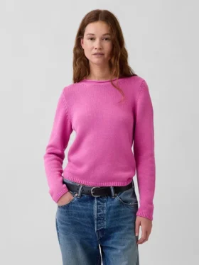 Pull à col roulé 100 % coton