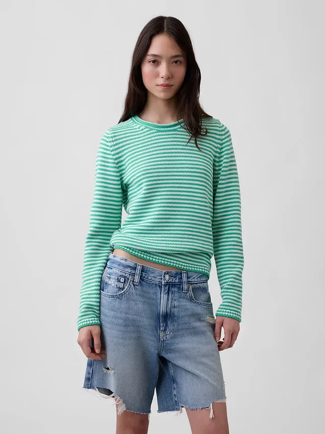 Pull à col roulé 100 % coton