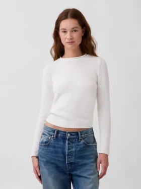 Pull à col roulé 100 % coton