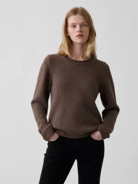 Pull à col roulé 100 % coton