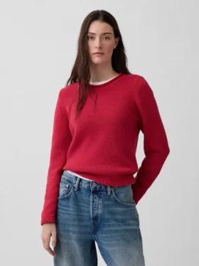 Pull à col roulé 100 % coton
