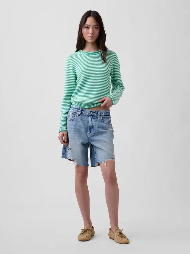 Pull à col roulé 100 % coton