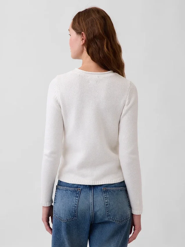 Pull à col roulé 100 % coton