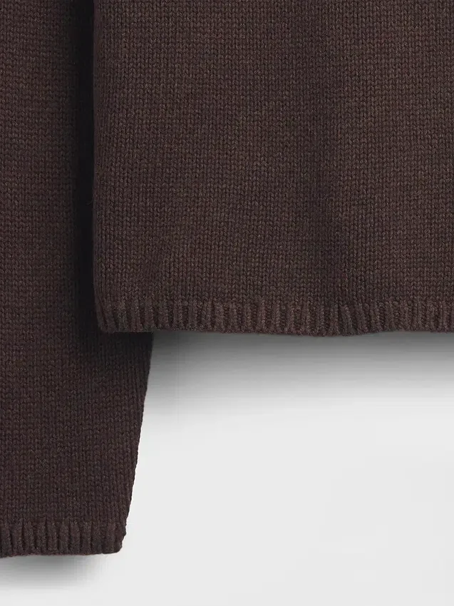 Pull à col roulé 100 % coton