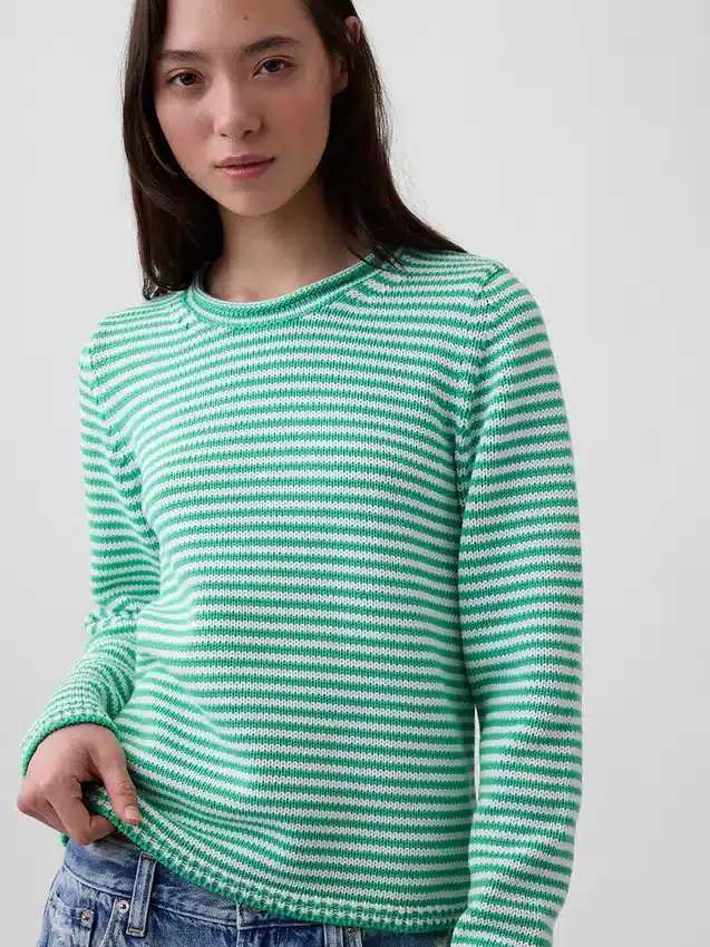 Pull à col roulé 100 % coton