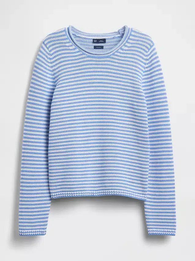 Pull à col roulé 100 % coton