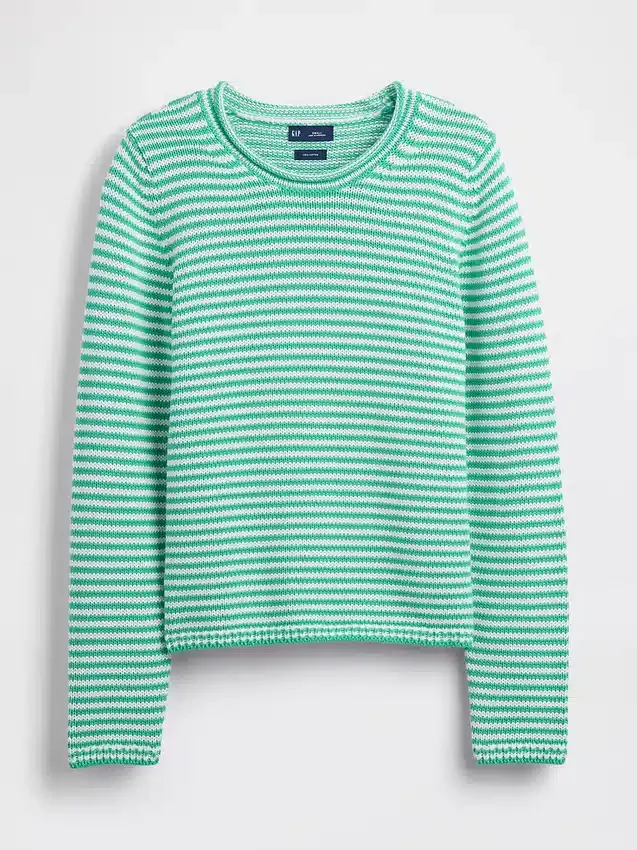 Pull à col roulé 100 % coton