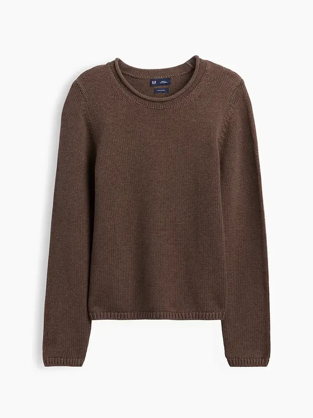 Pull à col roulé 100 % coton