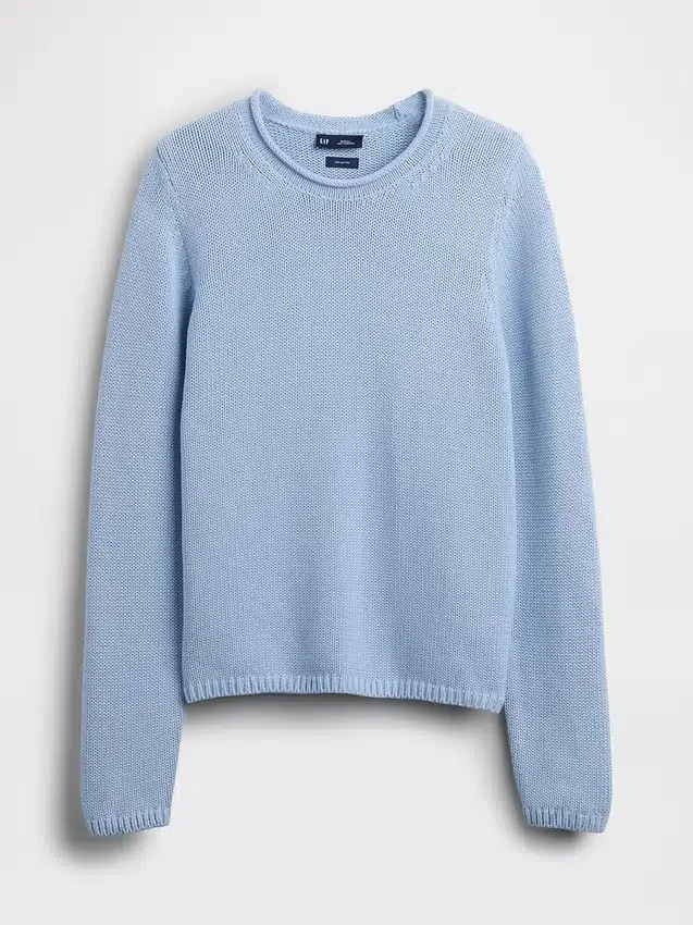 Pull à col roulé 100 % coton