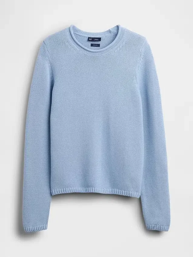 Pull à col roulé 100 % coton