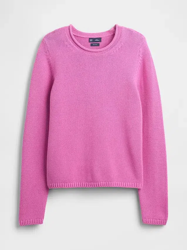 Pull à col roulé 100 % coton