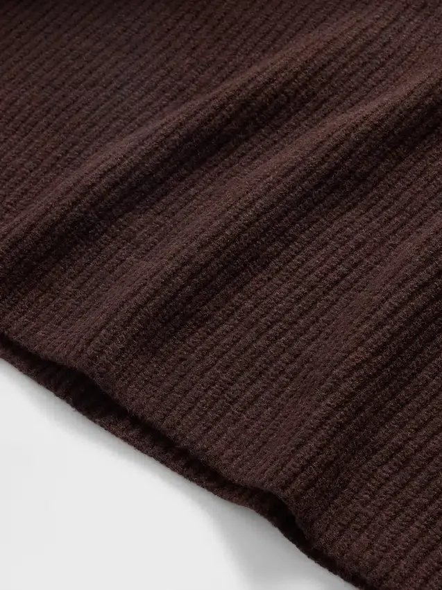 Pull à col roulé CashSoft en maille « shaker »
