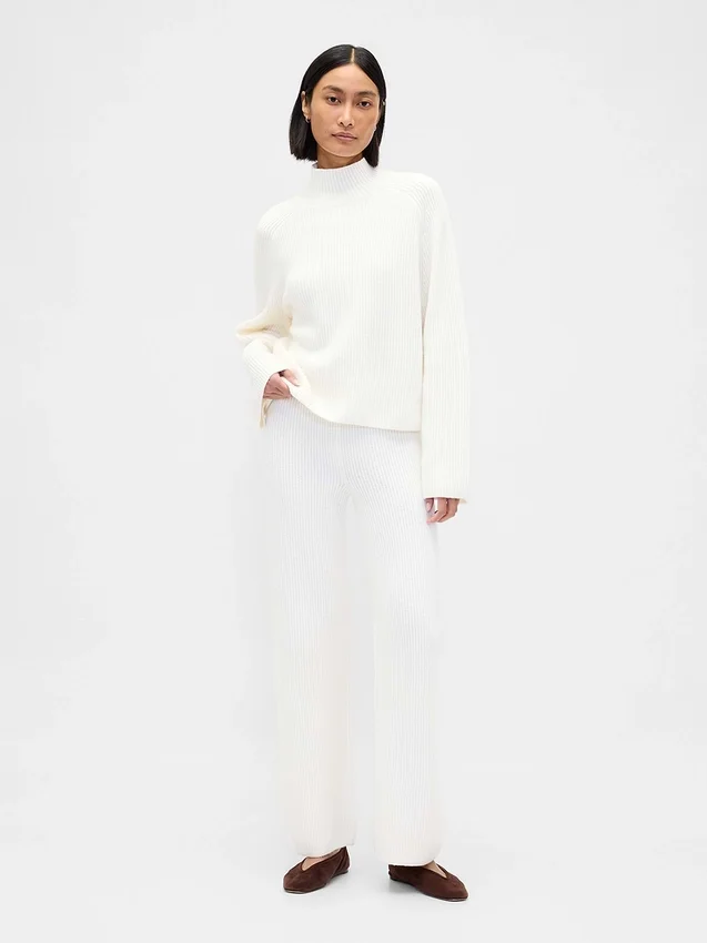 Pull à col roulé CashSoft en maille « shaker »