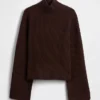 Pull à col roulé CashSoft en maille « shaker »