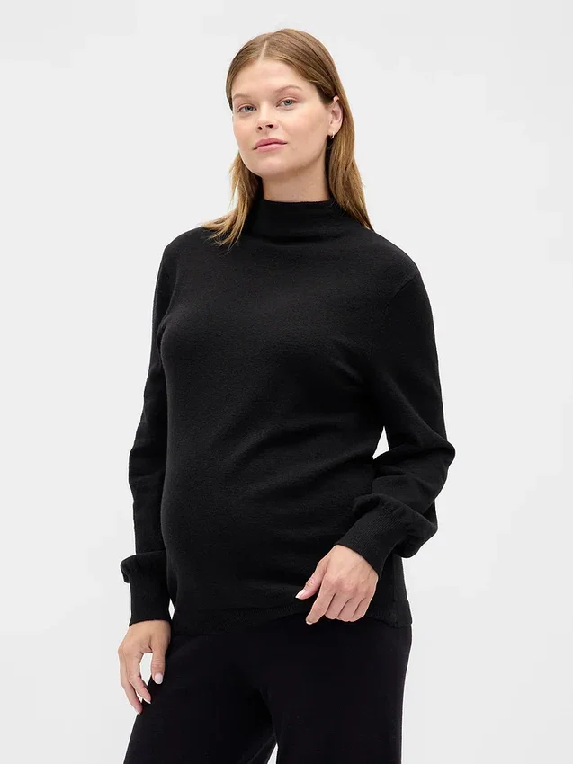 Pull à col roulé CashSoft pour femmes enceintes