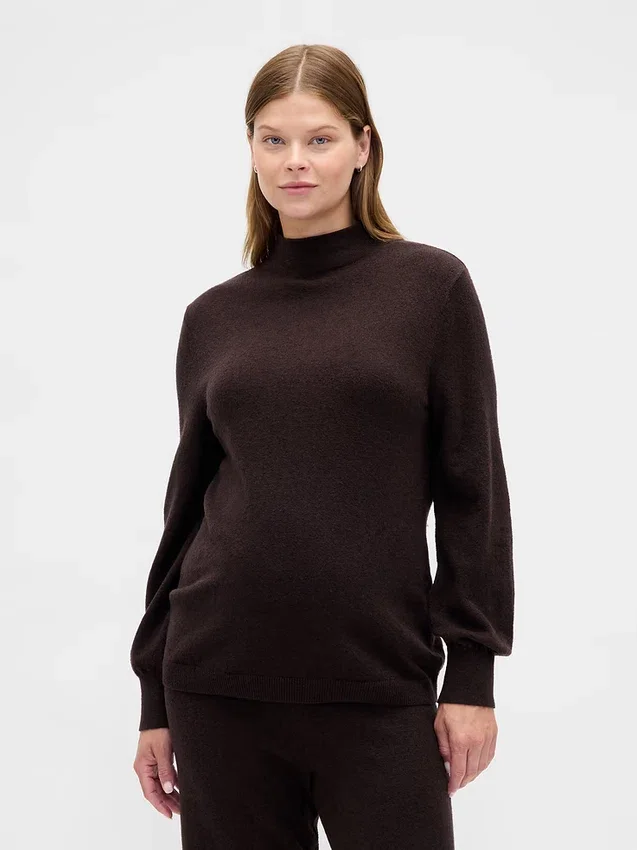 Pull à col roulé CashSoft pour femmes enceintes