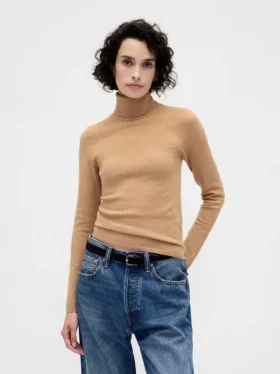 Pull à col roulé extensible CashSoft