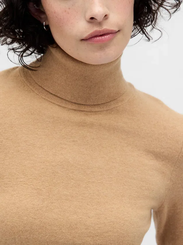 Pull à col roulé extensible CashSoft