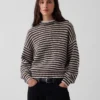 Pull à col roulé oversize 100 % coton