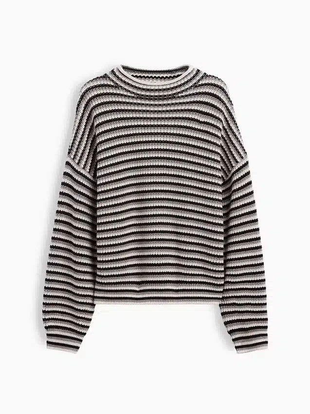 Pull à col roulé oversize 100 % coton