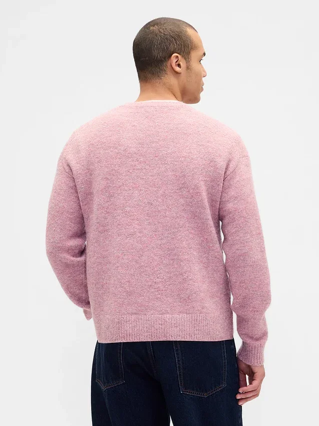 Pull court ample à col en V