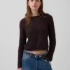 Pull court en pointelle 100 % coton