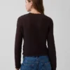 Pull court en pointelle 100 % coton
