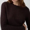 Pull court en pointelle 100 % coton