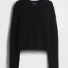 Pull court en pointelle 100 % coton