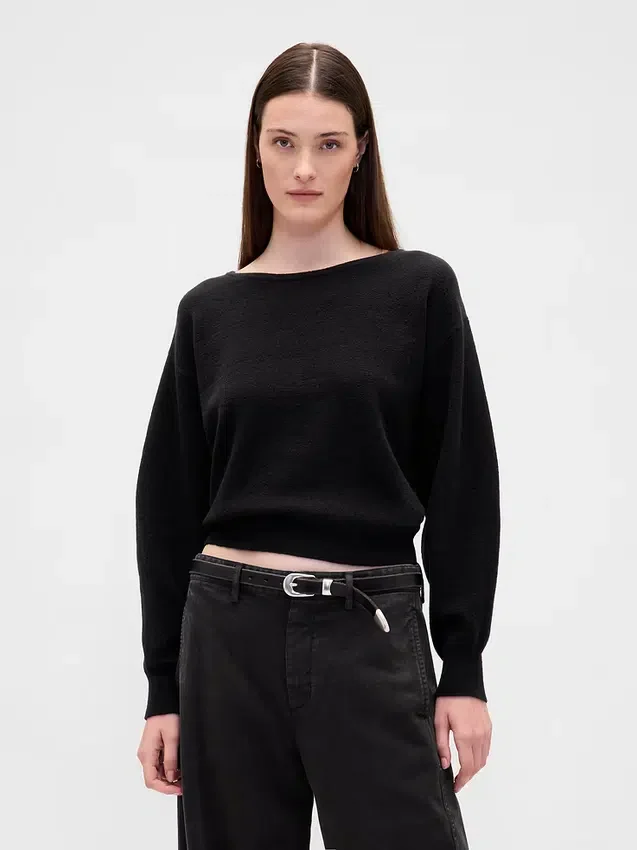 Pull court à manches lanternes extensible CashSoft