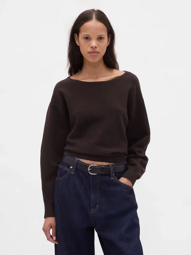 Pull court à manches lanternes extensible CashSoft