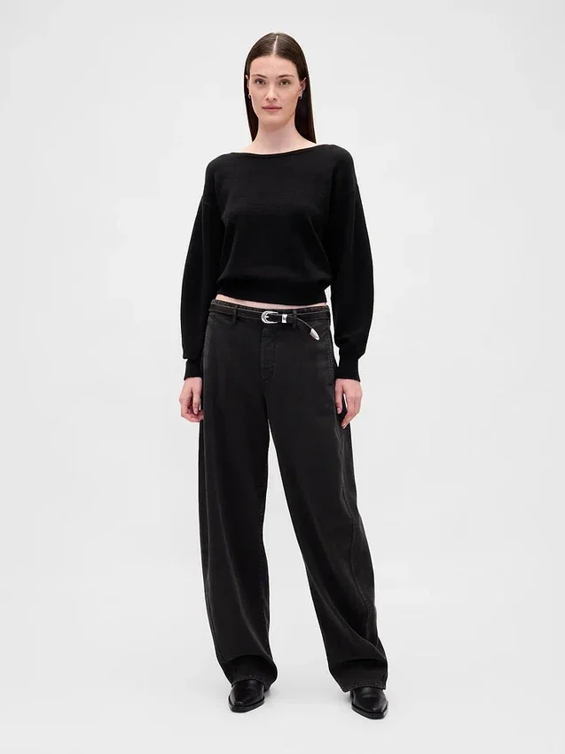 Pull court à manches lanternes extensible CashSoft
