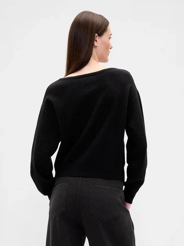 Pull court à manches lanternes extensible CashSoft