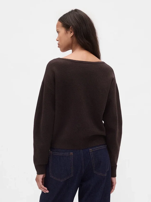 Pull court à manches lanternes extensible CashSoft