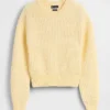 Pull court à manches évasées 100 % coton