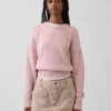 Pull court oversize 100 % coton