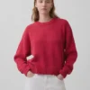 Pull court oversize 100 % coton