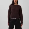 Pull court oversize 100 % coton