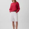 Pull court oversize 100 % coton