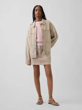 Pull court oversize 100 % coton