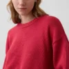 Pull court oversize 100 % coton